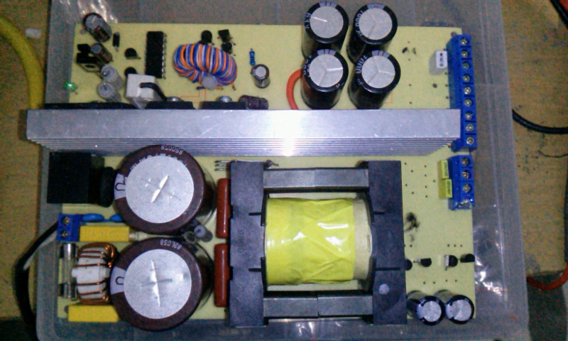 SMPS dengan TL494 menggunakan Gate Drive Transformer 