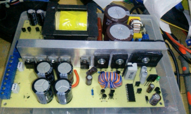 SMPS dengan TL494 menggunakan Gate Drive Transformer 